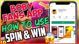 boby fans app | boby fans game | how to use boby fans app | boby fans game spin and win screenshot 2