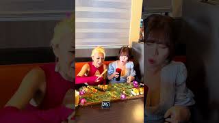 100pc sushi challenge @VannieEats @RainaHuang