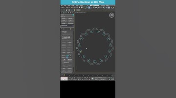 Boolean in Splines: Creating Complex Outlines in 3Ds Max #shorts #3dsmax #boolean