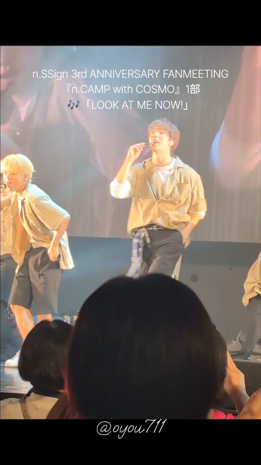 n.SSign 3rd ANNIVERSARY FANMEETING『n.CAMP with COSMO』1部