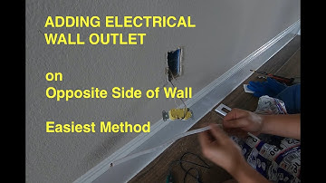 Adding Electrical Wall Outlet on Opposite Side of Wall - Easiest Method