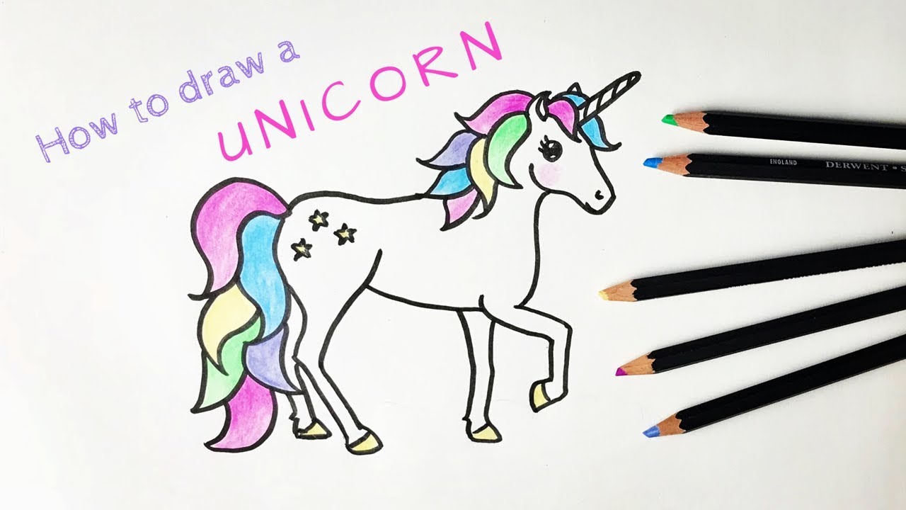 How to draw a cute unicorn step by step || easy unicorn drawing for  beginners - YouTube