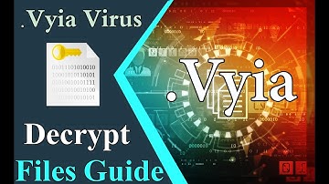 How to recover Vyia ransomware files, Decrypt  vyia files