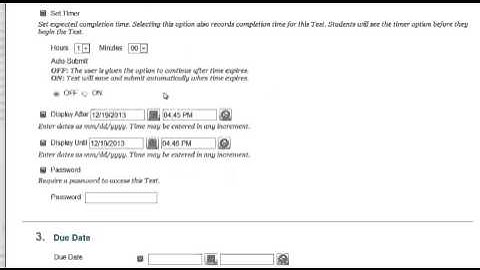 Blackboard 9.1.13: Deploy Assessment to a Content Area