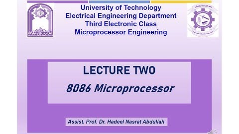 Lecture 2 Microprocessor Eng Hadeel Nasrat x264