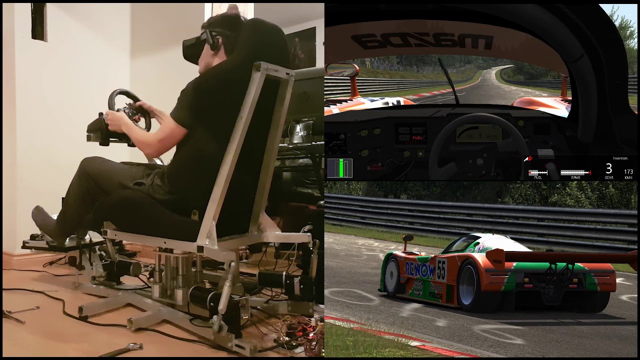 3DOF Motion Simulator Test 2 - YouTube