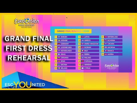 Eurovision 2024: GRAND FINAL- First Dress Rehearsal Live Stream Discussion