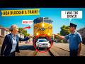 HOA Karen Blocked the Railway… Then She Saw Who Was Driving the Train