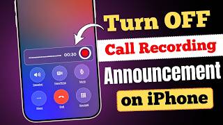 How to Turn OFF Call Recording Announcement on iPhone (iOS 26.1) in Hindi