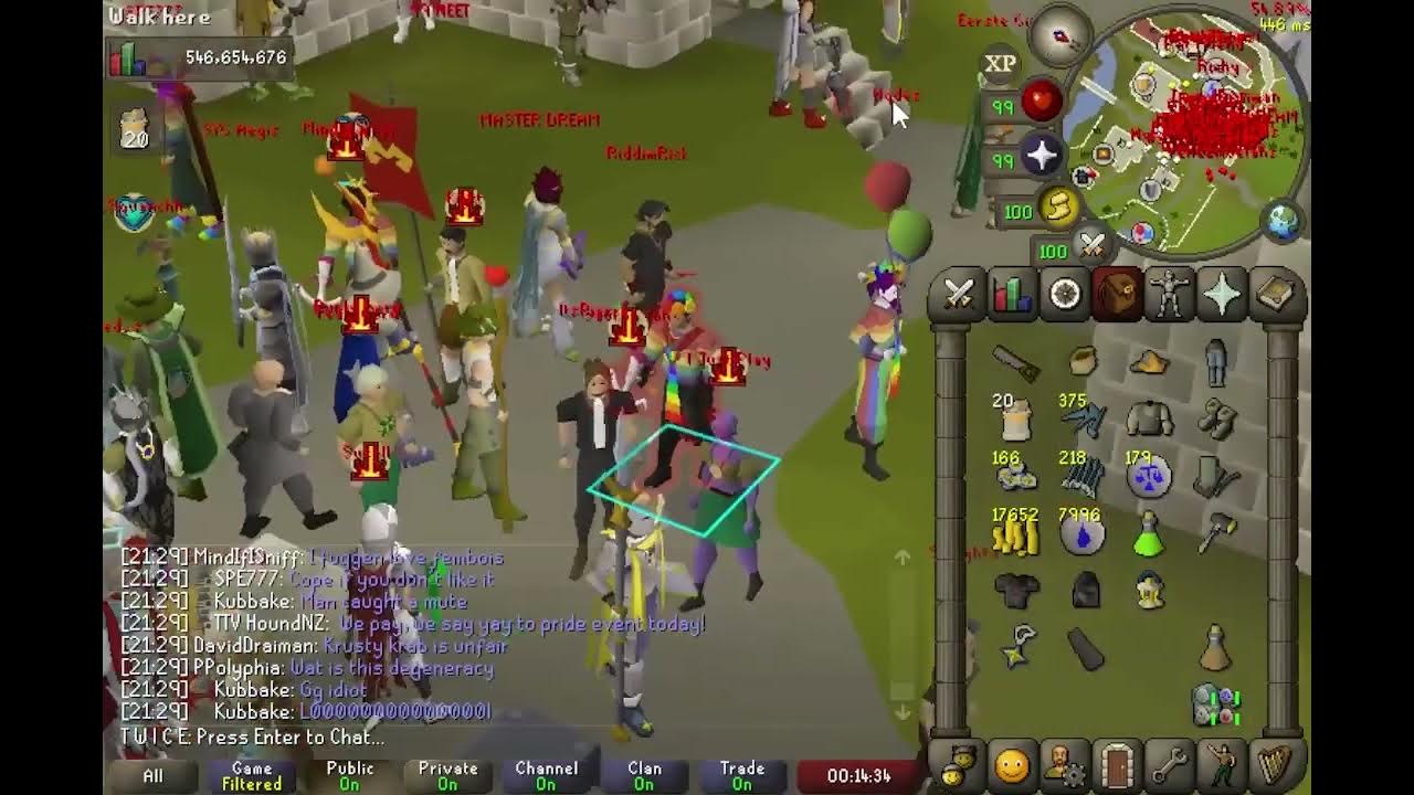 Runescape History 2023 OSRS Pride Event Protests YouTube