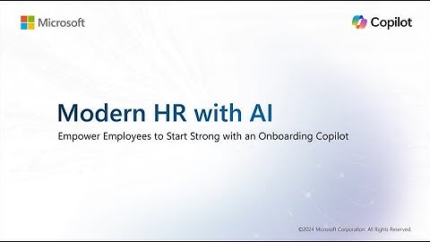 Modern HR with AI Employees start strong with Copilot for onboarding