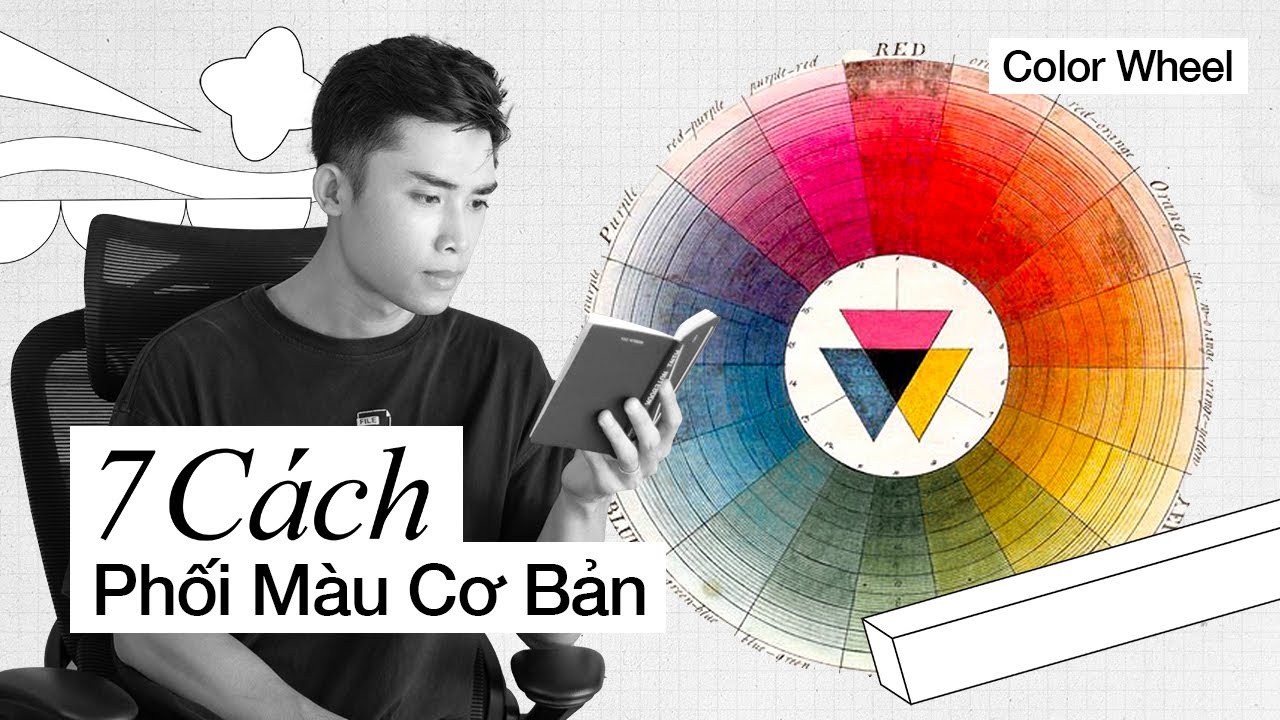 7 Cách phối màu cơ bản trong thiết kế đồ hoạ với Color Wheel - Hieu On The Go - youtube