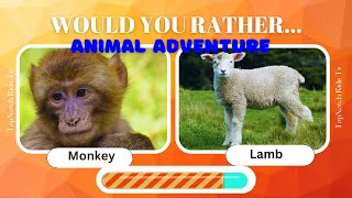Would you rather...? Animal Adventure | #quiz #quiztime #quizgames