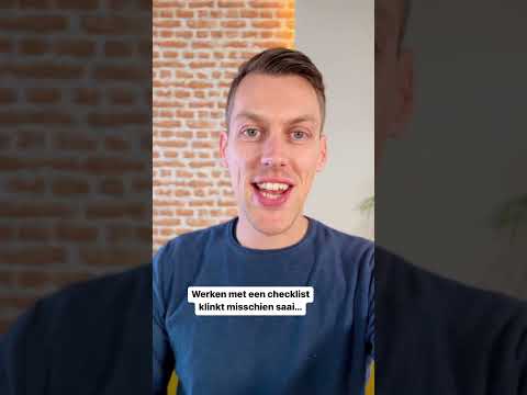 Hoe checklists mijn