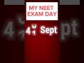 My NEET Exam day in 60 seconds।#neet2025 #neetaspirant #mbbs #shorts