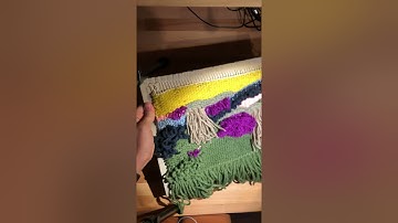 Removing your weaving from the cardboard loom