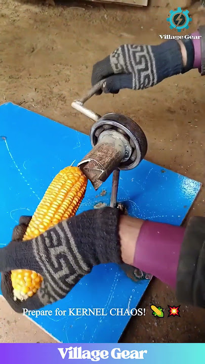 INSANE Gadget STRIPS Corn CLEAN in Seconds! 🤯 You NEED This! #corn #gadget #satisfying #viral