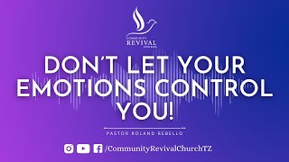 🔴LIVE | DON’T LET YOUR EMOTIONS CONTROL YOU! | 27.03.2022 | PASTOR ROLAND REBELLO | CRC