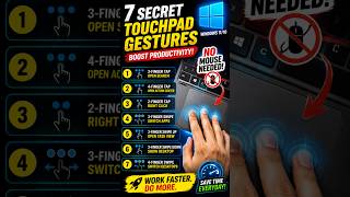 7 Hidden Touchpad Gestures Every Windows User Should Know! 🤯 #pctips