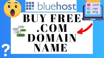 How To Buy Free .COM Domain Name From Bluehost | Bluehost Tutorial