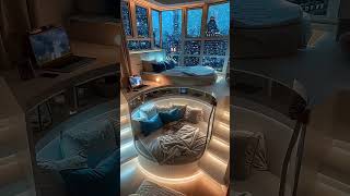 A City In A Blue Rain Glow