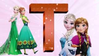 Learn Abcs Letters Alphabet With Disney Frozen Elsa Anna For Kids