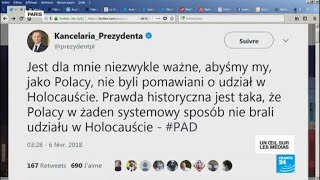 Pologne : Duda signe la loi sur la Shoah