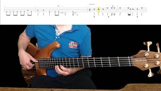 Sade - Smooth Operator Bass Cover with Playalong Tabs in Video