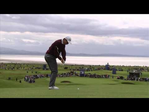 Justin Rose - slow motion golf swing - iron fairway