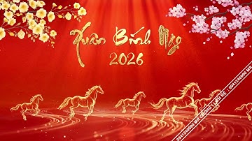 Mẫu background Tết 2026 Xuân Bính Ngọ PJ8