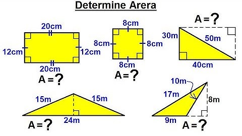 Geometry - Ch. 1: Basic Concepts (33 of 49)  How to Determine the Area?