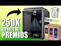 🔴DIRECTO SORTEO 250K🔴Creality K1C, Entradas a Formnext, Filamento PLA Básico, Academia impresión 3D