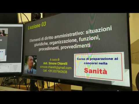 Corso concorsi in Sanità - lezione 03 - diritto amministrativo (15/02/2020)