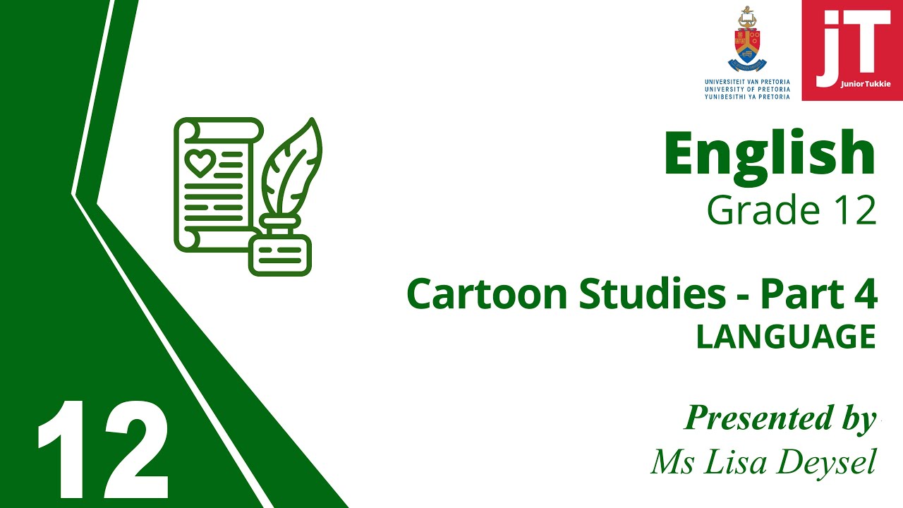 Grade 12 English Language Cartoon Studies Part 4 YouTube