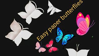 #Shorts। #Youtube Shorts।#ru's Decorating World। Paper butterfly making। Easy paper butterfly।