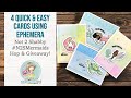 Use Your Ephemera for Quick Cards |  @NOT 2 SHABBY   Mermaid &amp; Friends Hop &amp; Giveaway | #N2SMermaids