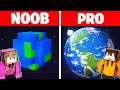 Noob vs hacker i cheated in a planet build challenge