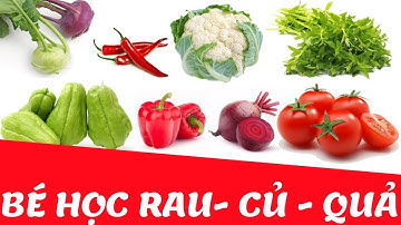 Bé học các loại rau củ quả | Dạy em nhận biết các loại quả, rau khoai, rau muống tiếng việt