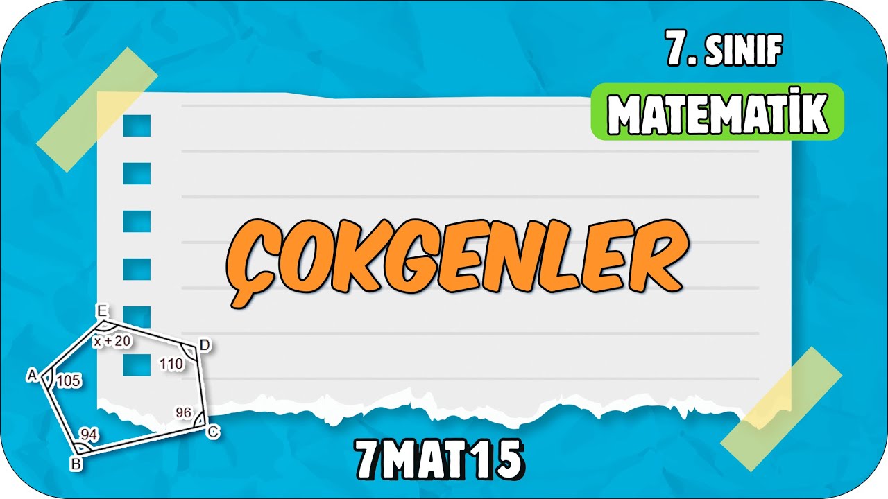 Çokgenler 📘 7. Sınıf Matematik #2024