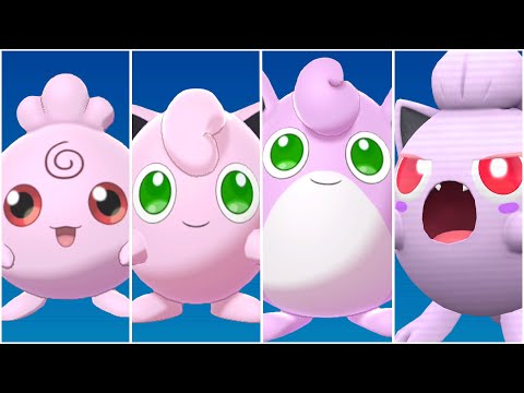 FULL JIGGLYPUFF EVOLUTION TEAM! Shiny Scream Tail, Wigglytuff, Igglybuff, Jigglypuff Paradox Moveset