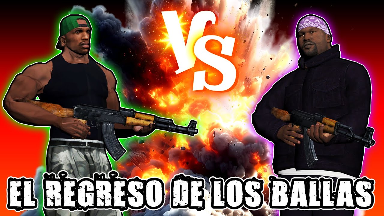 Grove Street vs Los Ballas Parte 1 GTA San Andreas Loquendo