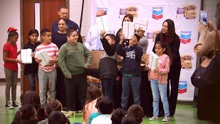 Chevron gives iPads through "Fuel Your School" program at Kruse Elementary