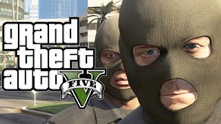 GTA 5 - How to ROB a BANK (Funny Moments Gameplay In GTA V) Fun Free Roam Stuff MONEY