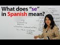 What is "SE" in Spanish?-- Learn EVERYTHING about "SE"