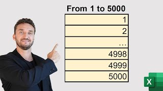 The Best Way to Generate a Series of Numbers Arithmetic Progression in Excel