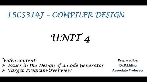 Issues with Code Generator