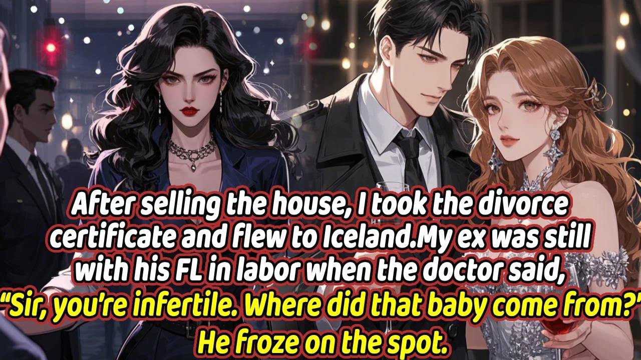 After selling the house, I took the divorce certificate and flew to Iceland.