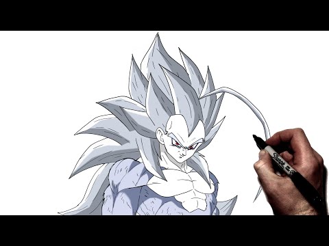 How to Draw Goku SSj5 with Ohuhu Brush Markers