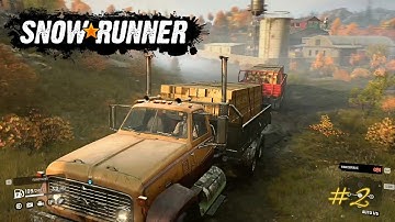 SNOWRUNNER Gameplay Walkthrough Part 2 - FIRST GARAGE ,#snowrunner ,#snowrunnergameplay