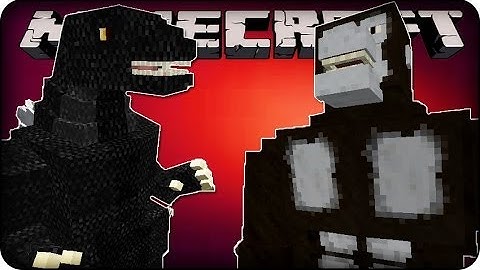 Minecraft Mods - KING KONG & GODZILLA?! -  (Godzilla Mod Showcase)